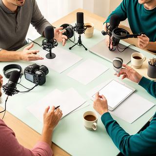 番組テーマと配信計画を打ち合わせるコンテンツ設計